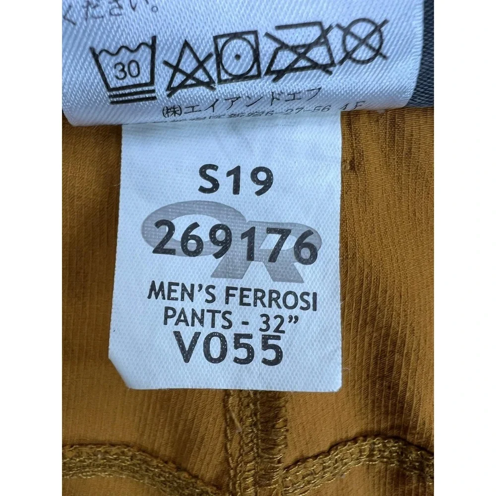 Outdoor Research Pants Mens 38x32 Orange Ferrosi Softshell Hiking Climbing